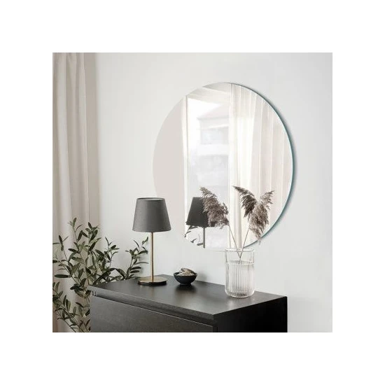 Ant Home Ant Home Ayna / Yuvarlak Ayna / Dekoratif Ayna / Banyo Aynası/konsol Aynası 45 ÇAP