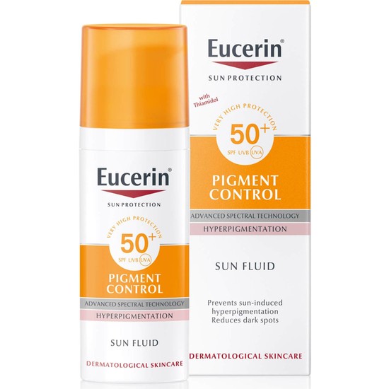 Eucerin Pigment Control SPF50 Güneş Kremi Yüz İçin Hızla Emilen 50 ml Tüm Cilt Tiplerine Uygun