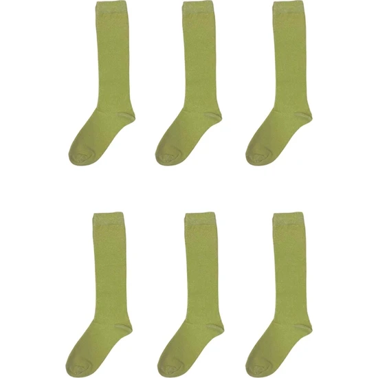 Asker Yeşili 6'lı Asker Çorabı - Haki - Standart Yaz ve Kış