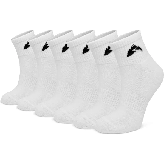 Sarsala 6'lı Beyaz Ankle Spor Çorap