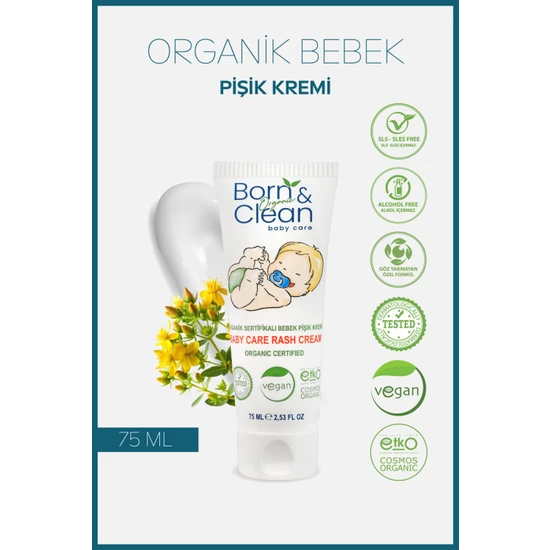 Born and Clean Bebek Pişik Kremi 75ML