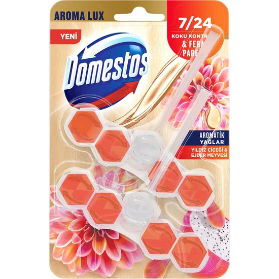 Domestos Tuvalet Bloğu Aroma Lux Yıldız Çiçeği & Ejder Meyvesi 100 gr