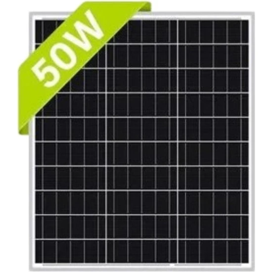 Solar Market Tekniksolar 50W 12V Monokristal Solar Panel