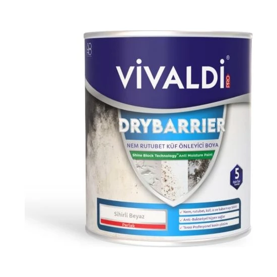 Vivaldi Nem ve Rutubet Boyası Küf Önleyici - Drybarrıer 1 kg