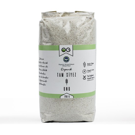 OG natural Organik Tam Siyez Unu 700 Gr