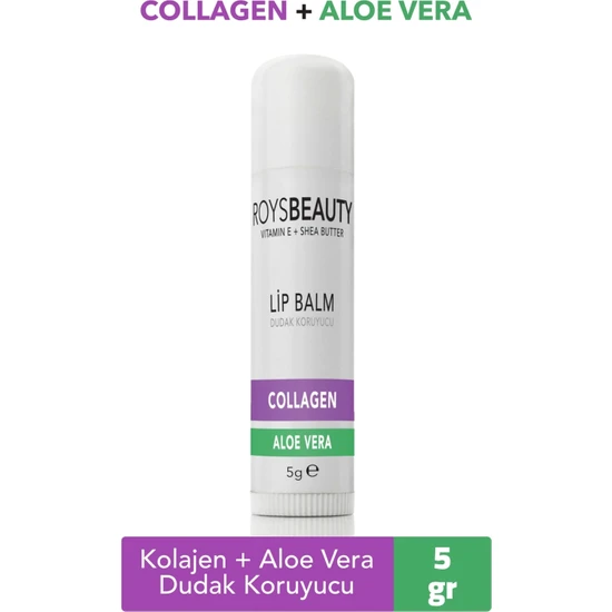 Roys Beauty Lip Balm Kolajen Aloe Vera