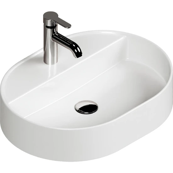 Aqua Bagno Bianzo Lavabo 55 x 42 Cm. Beyaz