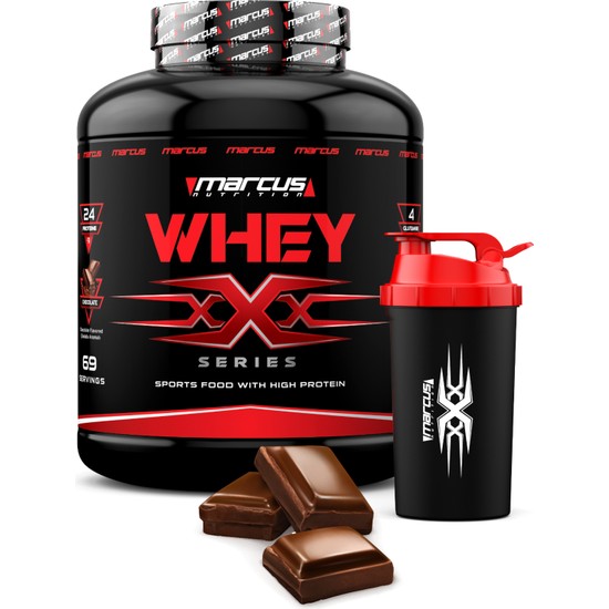 Marcus Nutrition XXX Whey Protein Tozu 2277 g (69 Porsiyon) – Yüksek Protein ve Amino Asit, B6 Vitaminli Türkiye Üretimi Sporcu Takviyesi