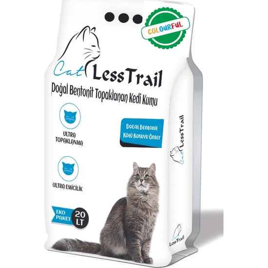 Less Trail Colourful Ince Tane Eko 20 Lt Kedi Kumu