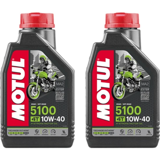 Motul 5100 10W40 4T 2 Litre Motosiklet Yağı (Üretim Yılı: 2023)