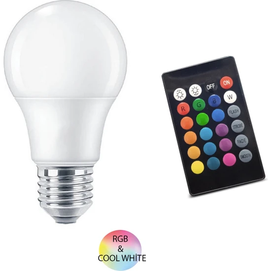 Homing Rgb Multicolor Kumandalı LED Ampul 241296