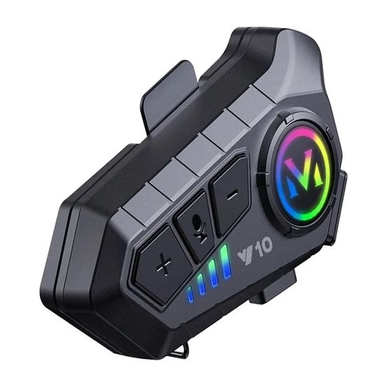 ÇELİKWORK Y0010 Ipx6 Su Geçirmez Rgb Sesli Asistan Hd Ses 5.3 Bluetooth Wireless Interkom Kask Kulaklığı