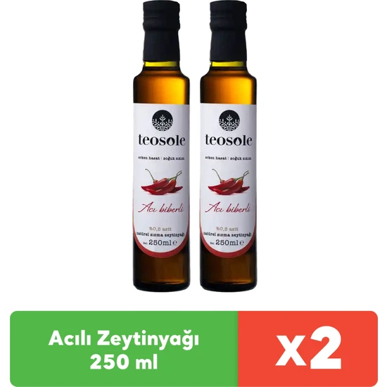 Teosole Acılı Zeytinyağı 250 ml x 2 Adet