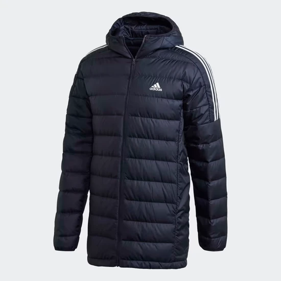 Adidas GH4605 Essentials Dolgulu Lacivert Uzun Spor Mont