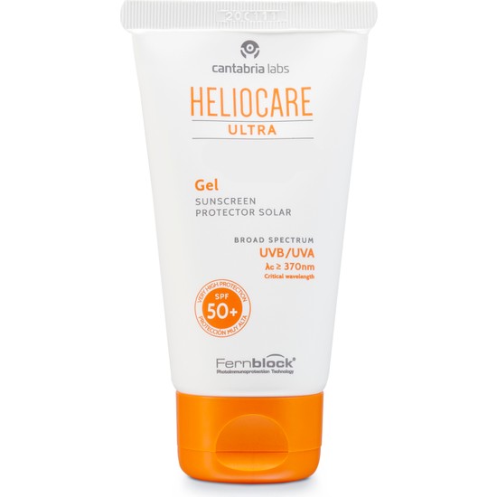 Heliocare Ultra 90 SPF 50+ Güneş Koruyucu Jel 50 ml – Karma ve Hassas Ciltler İçin Ultra Hafif, Geniş Spektrumlu Koruma