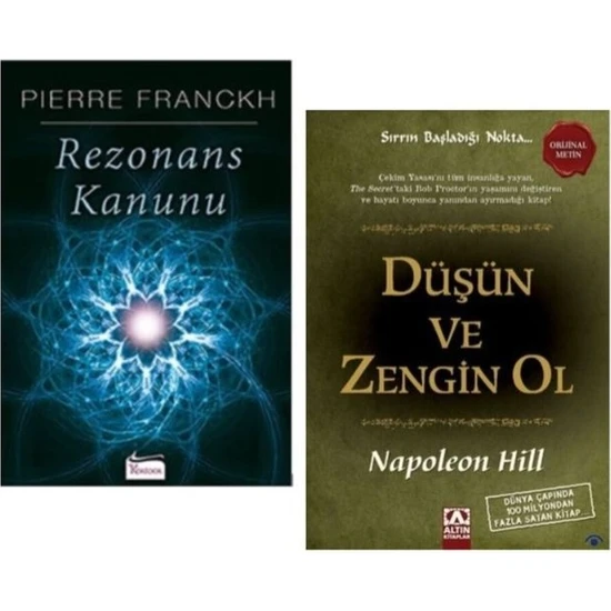 Rezonans Kanunu - Düşün ve Zengin Ol 2 Kitap