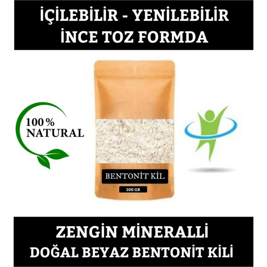 E.M.S Bentonit Kil 100 gr Yenilebilir Ince Formda Doğal Bentonit Kil.