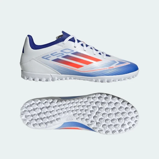 adidas F50 Club Tf Beyaz Erkek Halı Saha Ayakkabısı