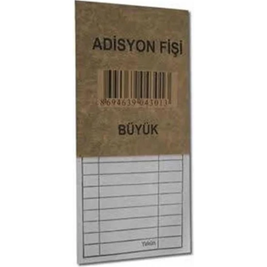 Doku Piyasa Adisyon Fişi Büyük 24'lü Paket