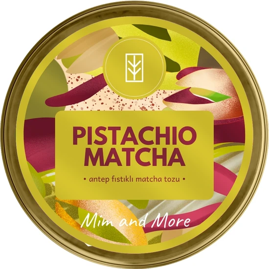 Mim And More Pistachio Matcha Antep Fıstığı Aromalı Matcha 25 gr