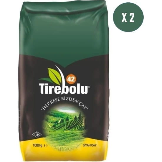 Tirebolu 42 Siyah Dökme Çay 1 kg x 2 Adet