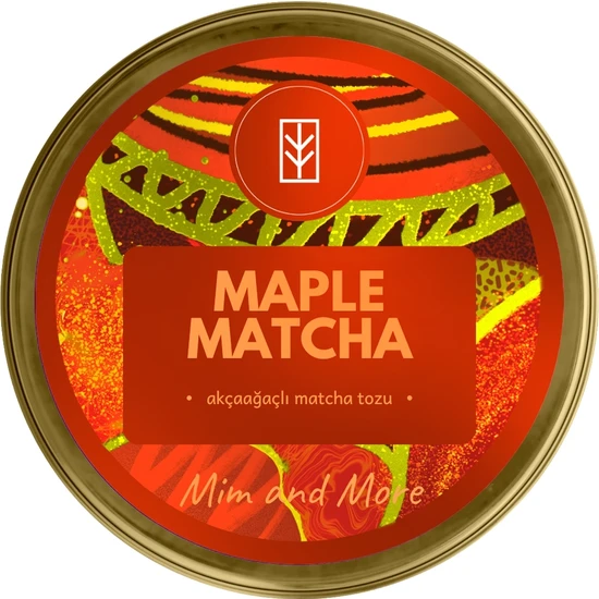 Mim And More Maple Matcha Akçaağaç Şurubu Aromalı 25 gr