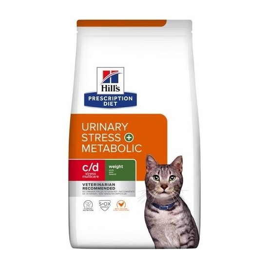 Hill's Hıll's Prescriptiondiet C/d Multicare Stress + Metabolickedi Tavuklu Kedi Maması 3 kg Süper Premium Mama Segmenti