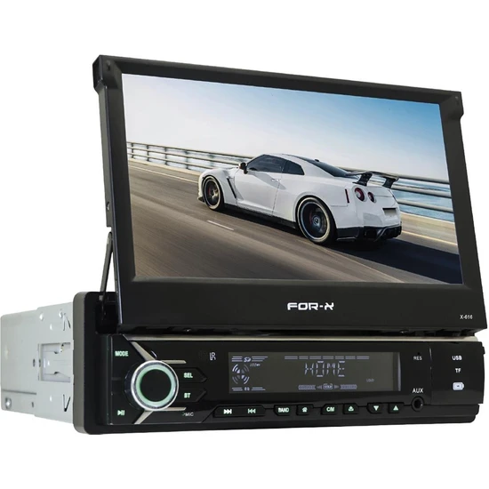 For-X X-616 7 Inç Indash 4X52W Usb/sd/fm Bluetooth Mekaniksiz Oto Teyp