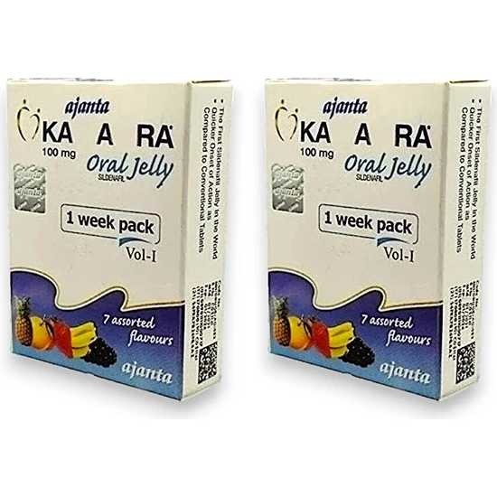 Ajanta Original Vip Kamagraaa Oral Jelly 7 Ayrı Meyve Aromalı Jel 2 Kutu