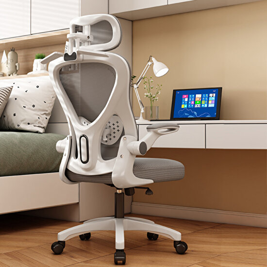 Karr Office Ofis Sandalyesi | Ergonomik Çalışma Sandalyesi | Ofis Koltuğu | 4-D Boyun Desteği | Ayarlanabilir Bel Desteği