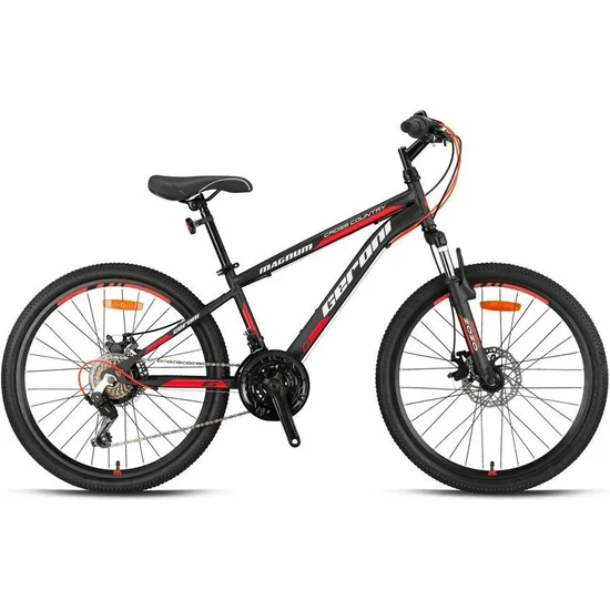 Geroni Magnum 27.5''mtb - 16KADRO  - 21VİTES-MEKANİK Disk -Mat Siyah-Gri-Kırmızı