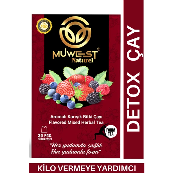 Muwest Naturel Karışık Bitki Detoks Çayı 30 Adet