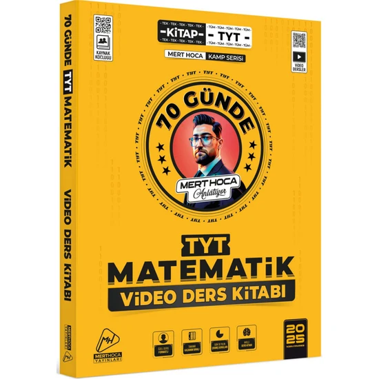 Mert Hoca Yayınları 2025 70 Günde TYT Matematik Kampı Video Ders Kitabı