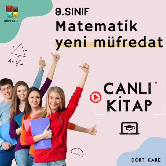 Dört Kare Yayınları 9. Sınıf Matematik Canlı Kitap