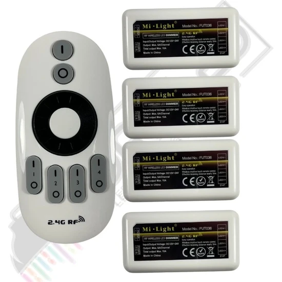 Dora Led 4 Kanal Touch Dokunmatik Led Dimmer 12-24V Rf