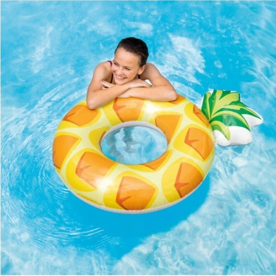 Nidage Turuncu Ananas Şişme Simit 107X99 cm - 56266