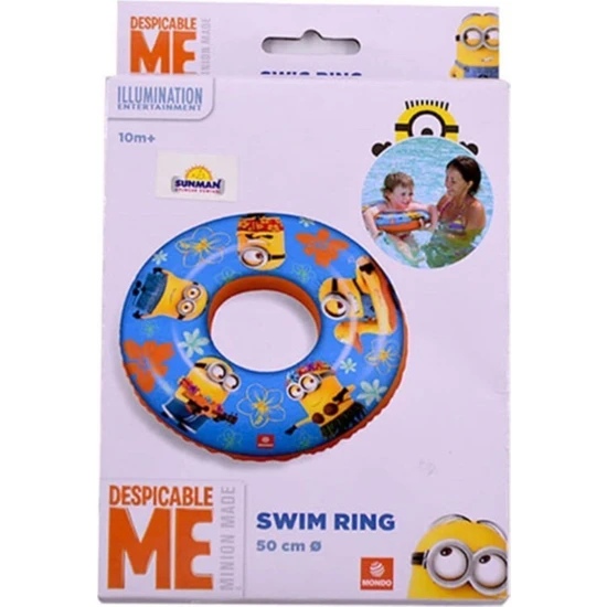 Nidage Beyaz 16482 Şişirme Can Simidi 50 cm Minion