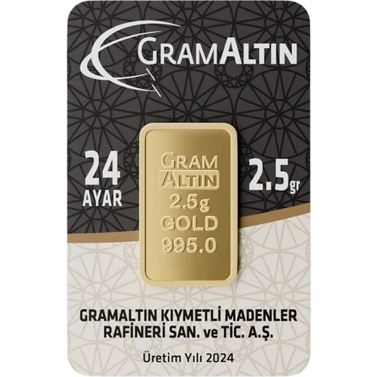 İAR 2.5 gr 24 Ayar 995 Milyem Iar Gram Altın