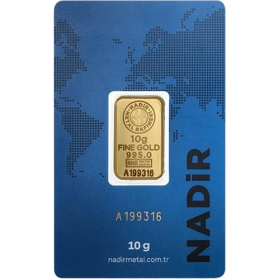 Nadir Gold 10 gr 24 Ayar 995 Milyem Nadirgold Gram Altın