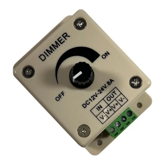 DoraLed Manuel LED Dimmer 12-24V 8A Dc Dimmer 12-24 Volt Şerit LED Dimmer