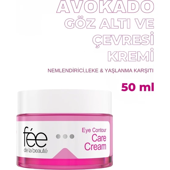 Fee De La Beaute Avokado Göz Altı ve Çevresi Kremi Nemlendirici,aydınlatıcı Moisturizing & Anti-Blemish Eye Cream