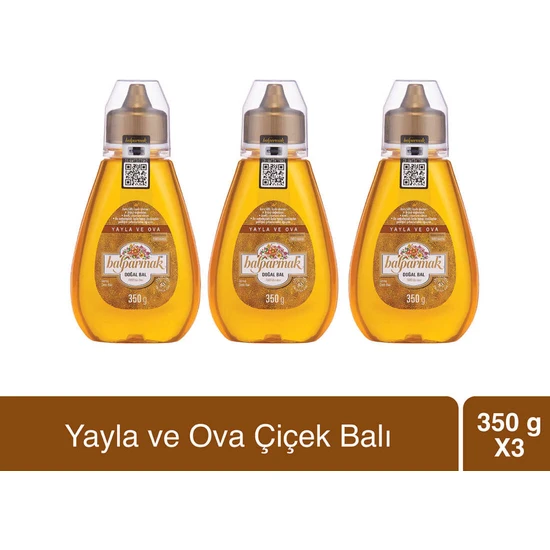 Balparmak Çıtkapak Yayla ve Ova Çiçek Balı 350 G x 3 Adet