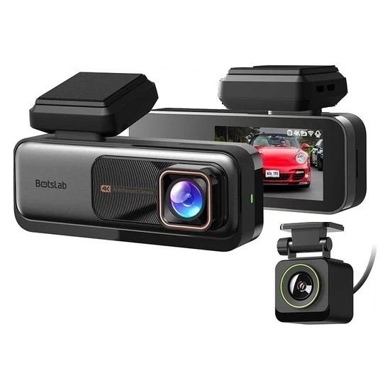 Botslab G980H ADAS 4K UHD Ön ve Arka Araç İçi Kamera 170° Geniş Açı Lens Gece Görüşü Dahili Gps Modülü 64GB SD