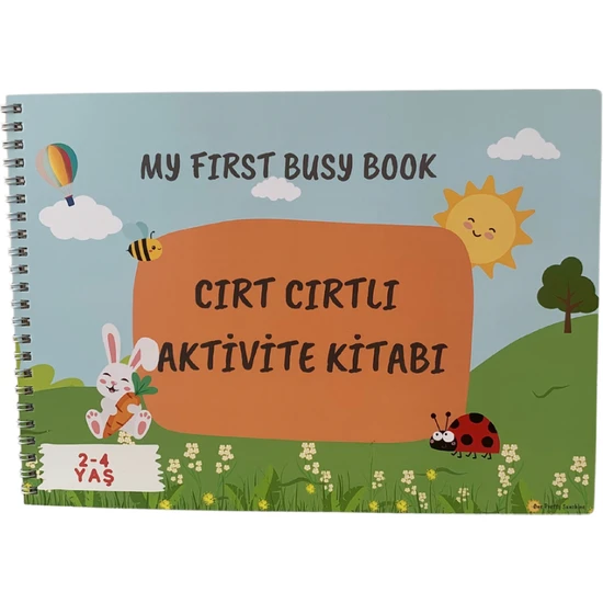 One Pretty Sunshine My First Busy Book Cırt Cırtlı Etkinlik Kitabım, Cırt Cırtlı Aktivite Kitabım, Bebek Zeka Kartları