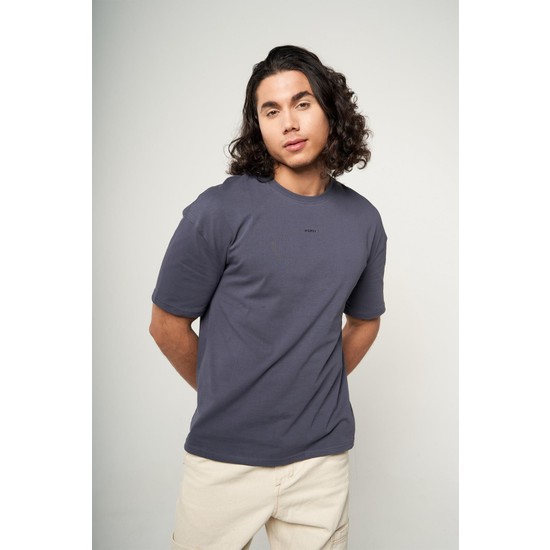 HOPELY Striped Waffle Oversized T-Shirt main image 1