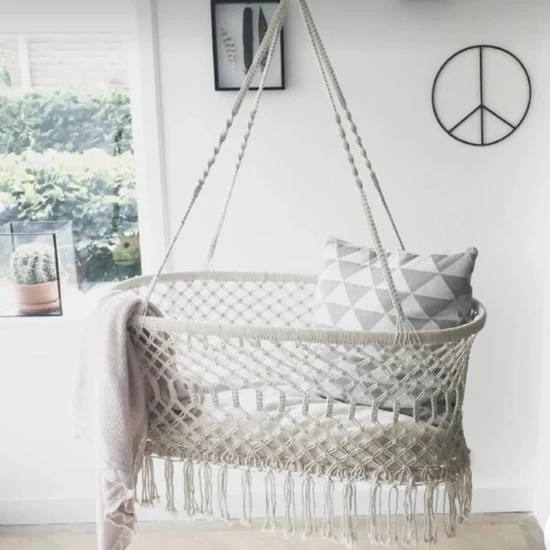 Pera Art Macrame Design Nanny Bebek Beşiği