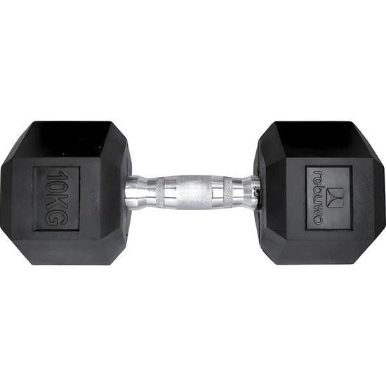 Rebuwo Hex Dambıl Kauçuk Altıgen Dambıl Hex Dumbbell  1 Adet