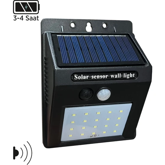 Maxled MX-9000 15W Sensörlü Solar LED Aplik 6500K