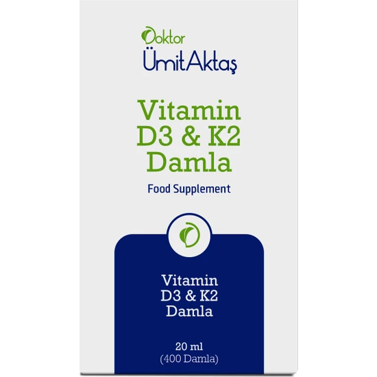 Dr. Ümit Aktaş D3 K2 Vitamin Damlası - 400 Damla