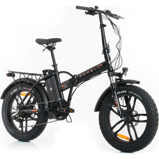 Corelli Voniq 20 Jant 42 Folding Fat Bike Elektrikli Bisiklet Siyah Corelli